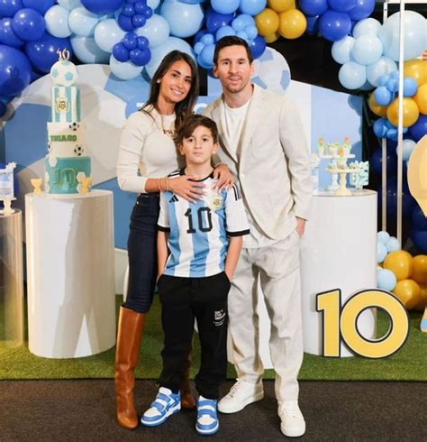 Thiago Messi el hijo mayor de Lionel cumplió 10 años y la temática de