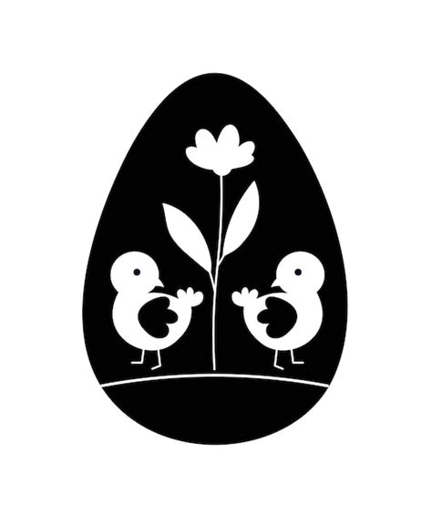 Premium Vector | Black egg silhouette