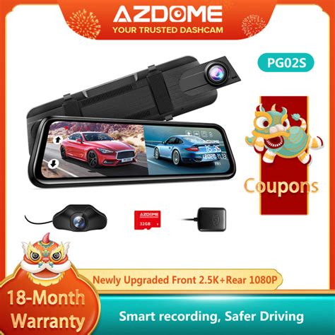 Free G Sd Cardazdome Pg S Inch Mirror Dashcam Streaming Media