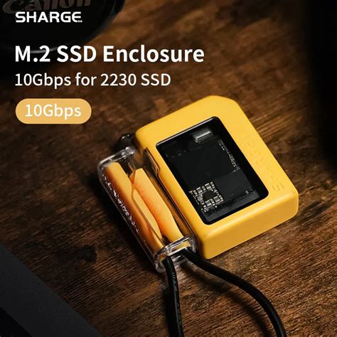 SHARGE Carcasa De SSD M2 NVMe Carcasa PCIe De 10Gbps USB 3 2 Gen2