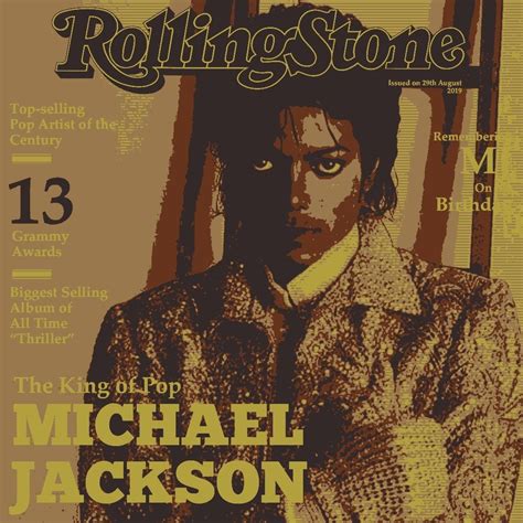 Michael Jackson Rolling Stone Magazine Cover Michael Jackson King