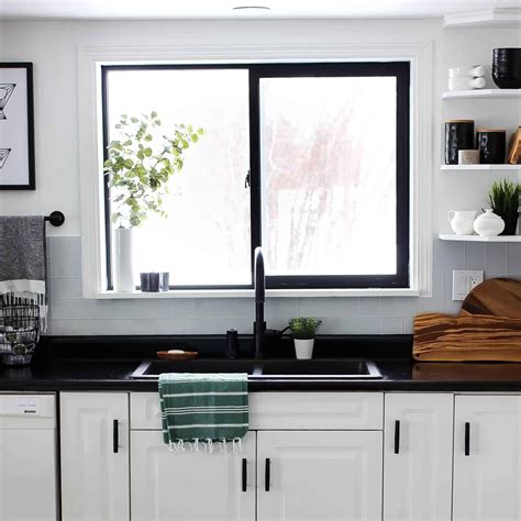 DIY Painted Black Window Frames | Black window frames, Black windows