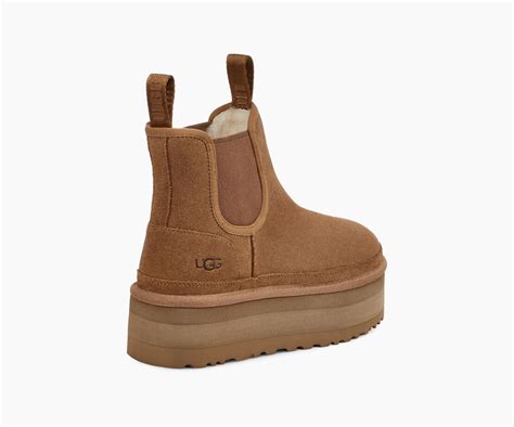 Ugg W Neumel Platform Chelsea Boot Chestnut 1134526 Che Snkrs Vilnius