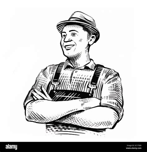 Farmer Sketch Hi Res Stock Photography And Images Alamy