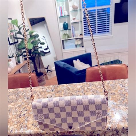 Louis Vuitton Bags Louis Vuitton Crossover Blue And White Checkered Bag Poshmark