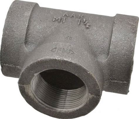 Anvil Black Tee 1 12 300 Psi Threaded Msc Direct