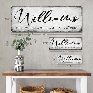 CUSTOM Rustic Farmhouse Design Metal Sign Wall Decor for Home and Office, Personalized Gift - Etsy