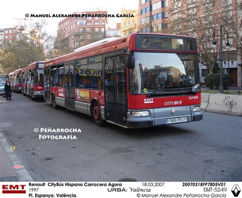 Renault CityBús Hispano Carrocera Agora EMT 5249 Autobuses