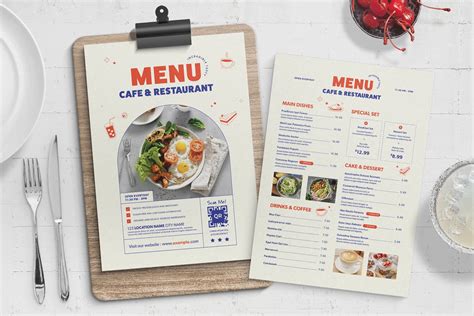 Modern Cafe Menu Template Layout :: Behance