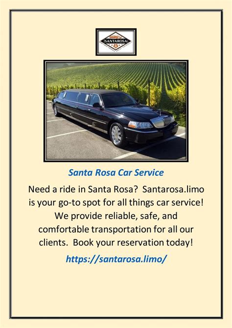 Santa Rosa Car Service | Santarosa.limo