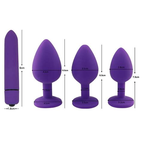 Kit Plug Anal Em Silicone Tamanhos P M E G C Psula Vibrat Ria