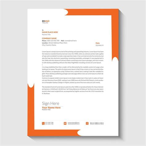 company letterhead design 42678206 Vector Art at Vecteezy