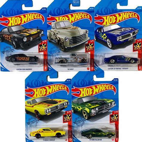 Hot Wheels Colección Flames 5 Pack Autos Con Flamas MercadoLibre