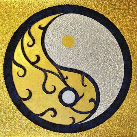 Famous Yin and Yang Symbol Abstract Art l Royal Thai Art