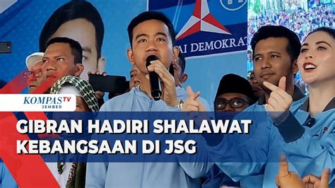 Gibran Hadiri Sholawat Kebangsaan Di Jember Dan Senam Gemoy Di