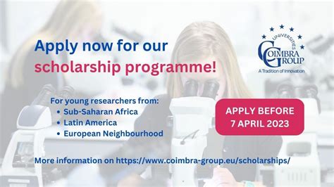 Open Call Coimbra Group Scholarship Programme For Latin America Sub Saharan Africa And The