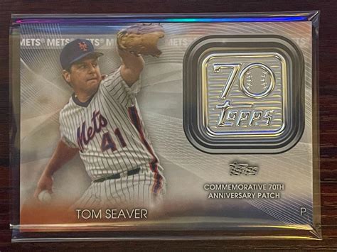 Tom Seaver Lp Ts Prices Topps Th Anniversary Logo Patch