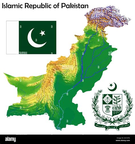 Pakistan Flag Map