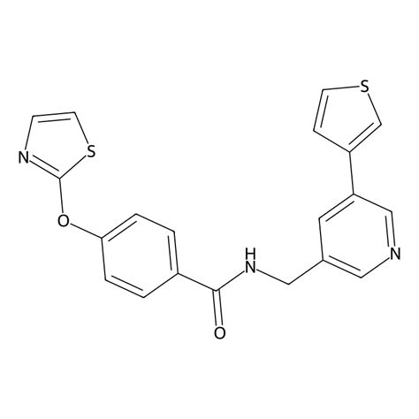 Buy 4 Thiazol 2 Yloxy N 5 Thiophen 3 Yl Pyridin 3 Yl Methyl