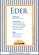 Eder Significado Del Nombre Eder