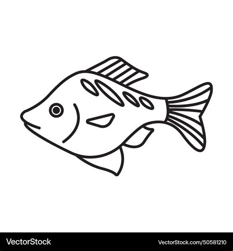 Fish Icon Royalty Free Vector Image VectorStock