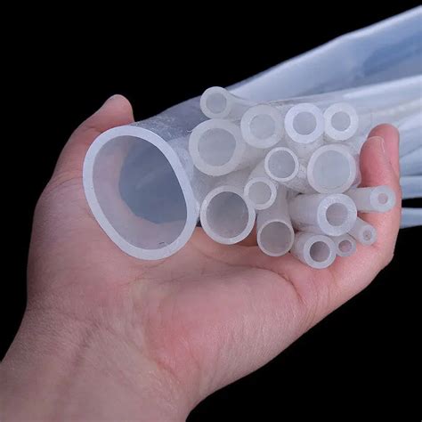 1M 100CM Food Grade Safe Clear Flexible Hose Pipe Soft Rubber