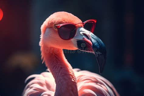 Flamingo Wearing Glasses Stock Illustrations 64 Flamingo Wearing