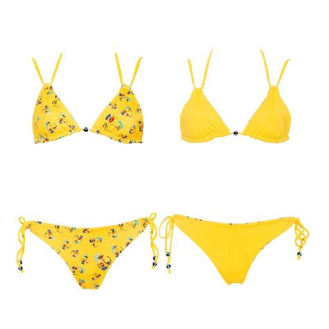 Aulala X Percheye Reversible Bikini Macaron Yellow Orange Aulala