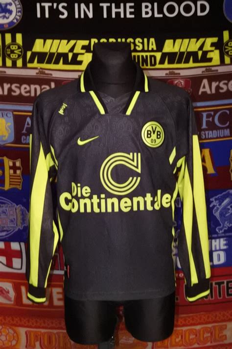 Borussia Dortmund Weg Fußball Trikots 1996 1997 Sponsored by