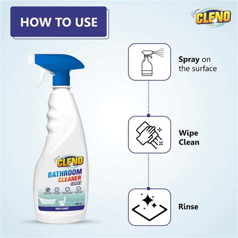 Buy CLENO BATHROOM CLEANER SPRAY CLEANS BATHROOM FLOOR STAIN ECO