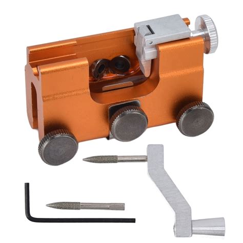 Chainsaw Sharpening Jig Portable Hand Crank Chain Sharpener For