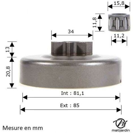 Pignon 3 8 7 dents pour tronçonneuse Stihl 064 MS640