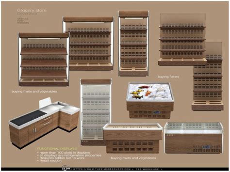 The Sims Resource Grocery Store Pt I Sims 4 Cc Furniture Sims Mods