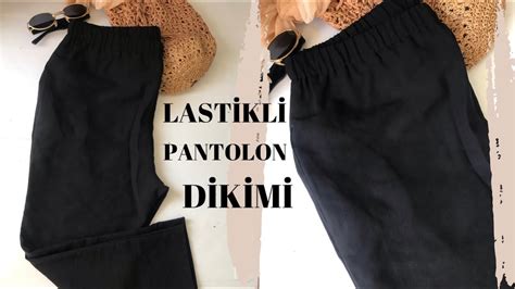 PRATİK BELİ LASTİKLİ PANTALON DİKİMİ GİZLİ CEPLİ KALIPSIZ GİZLİ CEP