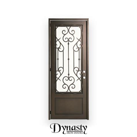 Aria Metal Glass Combination Pivot Door Dynasty Iron Doors