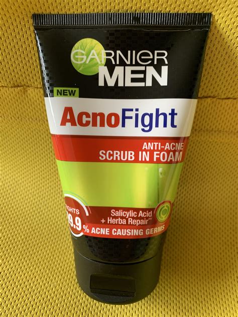 Garnier Men AcnoFight Anti Acne Scrub In Foam 100ml Beauty Personal