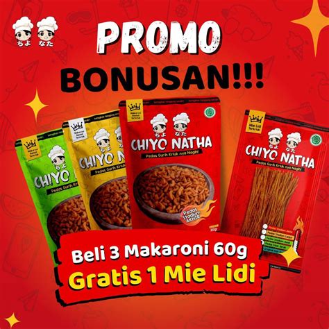 Jual Paket Bonusan C Beli 3 Makaroni 60gr Gratis Mie Lidi 55gr