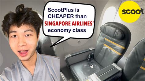 SCOOT Airline S SCOOTPLUS Filthy Plane Comfy Seats YouTube