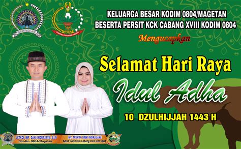 Dandim 0804 Magetan Mengucapkan Selamat Merayakan Hari Raya Idul Adha