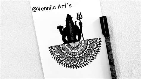 How To Draw Mahadev Mandala Drawing Lord Shiva Mandala Art Step By Step