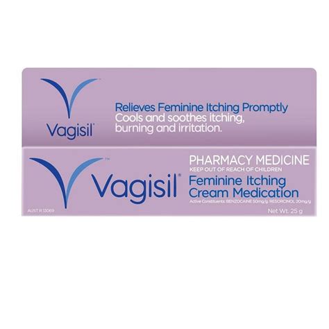 Vagisil Cream Vaginal Itch 25g Chemist Direct