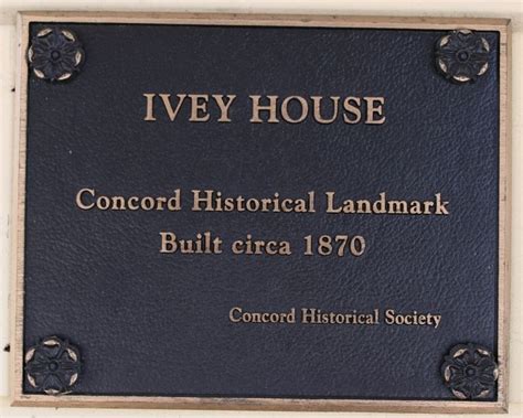 Ivey House Historical Marker