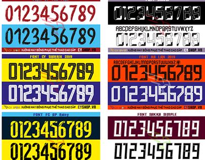 FONT NUMBER KIT SOCCER Version 3 - CYSHOP.VN | Behance