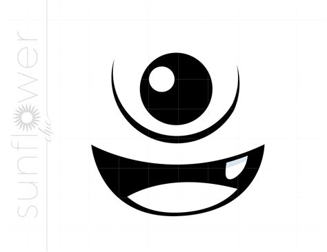 Monster Faces Svg Cut Files Monsters Svg Monster Svg Etsy