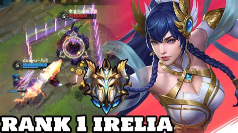 Wild Rift Irelia Top 1 Irelia Gameplay Rank Sovereign YouTube