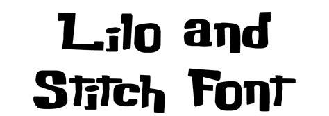 Fonte Lilo E Stitch - Fonte Lilo E Stitch Lilo And Stitch Font Lilo And Stitch Alphabet Lilo