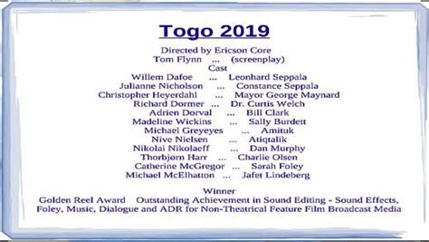 Togo 2019 Movie Review John Vicary Free Download Borrow And