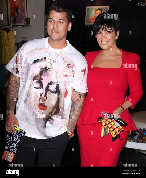 Rob Kardashian and his mother promote 'Arthur George by Robert Kardashian' socks at Kardashian ...