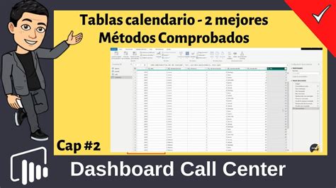 Creación de tabla calendario en Power BI Cap 2 Editor de DAX y