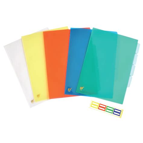 A4 L Shape Multiple Divider File Istationery Office Stationery